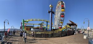 Exploring Santa Monica Pier with a Group